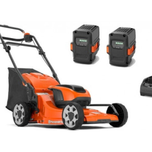 Tondeuse Batterie Tractée HUSQVARNA LC 142 iS – 42 cm | 2 Batteries + Chargeur Inclus